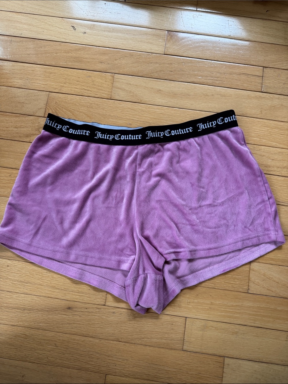 Juicy Couture lilac purple velour sleep shorts - L